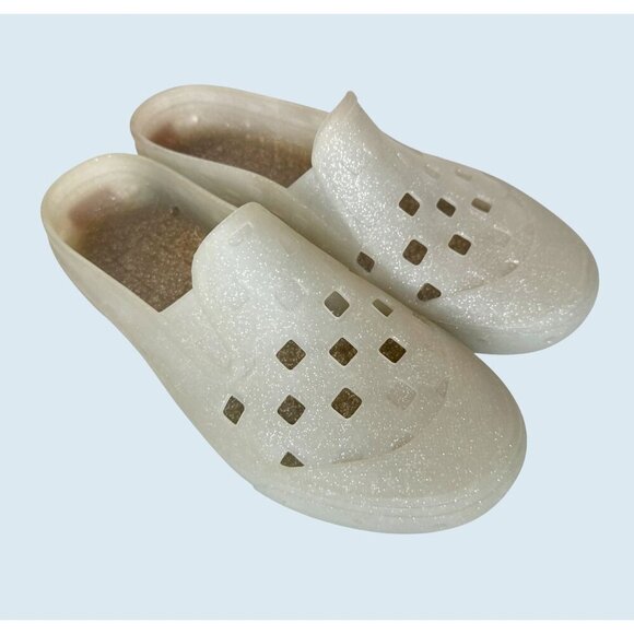 Vans Shoes - VANS Slip On Mule TRK Glitter Gray Sandal Waterproof Size 8.5